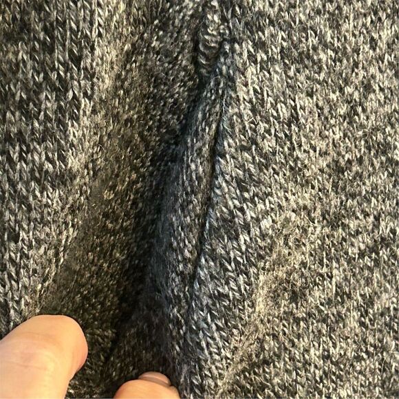 Loft Women's Gray Long Coatigan Size L Open Front with Pockets - Picture 5 of 9